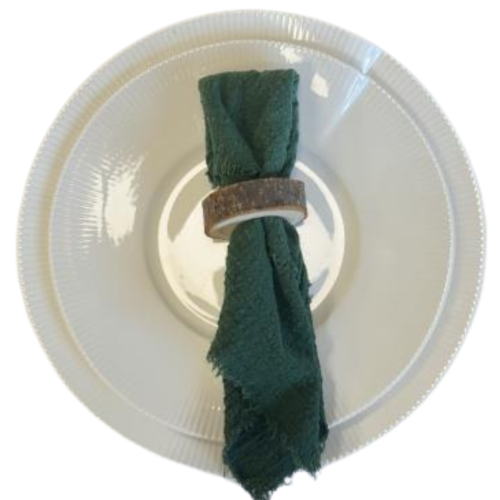 Serviette gaze de coton Vert sapin